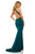 Sherri Hill - 52901 Sexy Open Back Dress In Blue and Green