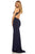 Sherri Hill - 52901 Sexy Open Back Dress In Blue and Black