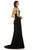 Sherri Hill - 52903 Two Tone Bateau Mermaid Dress In Green and Black