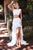 Sherri Hill - 52917 Bateau Two Piece Column Dress In White