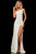 Sherri Hill - 52936 Asymmetrical Dress with Slit In White