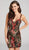 Ellie Wilde - EW21805S Floral Lace Deep Sweetheart Sheath Dress in Multi-Color