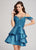 Ellie Wilde - EW21833S Draped Corset Tiered A-Line Dress