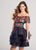 Ellie Wilde - EW21865S Beaded Off Shoulder Ruffle Cocktail Dress