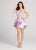 Ellie Wilde - EW21881S Beaded Lace Mikado A-line Dress with Overskirt