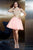 Alyce Paris Claudine - 2485 Short Two Piece Dress In Light Pink