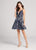 Ellie Wilde - EW21862S Strappy Back Sheer Illusion Lace Cocktail Dress in Blue