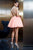Alyce Paris Claudine - 2485 Short Two Piece Dress In Light Pink