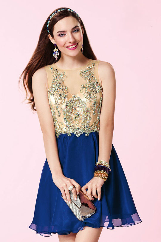 Alyce Paris Homecoming - 3646 Dress in Cobalt