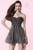 Alyce Paris Homecoming - 3649 Dress in Dark Gray