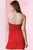 Alyce Paris - Strapless Jewel Adorned Ruched Sweetheart Short Chiffon Dress 4413 In Red