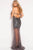 49326 Beaded Halter Neck Tulle Sheath Dress