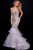 59872 Crystal Embellished Lattice Mermaid Gown