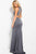 JVN59327 Lace Up Long Sheath Dress