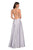 La Femme - 27634 Rhinestone Embellished A-Line Gown with Slit