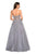 La Femme Gigi - 27592 Lace Applique Sweetheart Tulle Ballgown In Silver