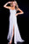 JVN50374 Strapless Sweetheart Pleated Sheath Gown