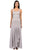 Sue Wong - Platinum Embroidered Bodice Gown Sleeveless Dress