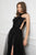 Cristallini - SKA 838 Lace Embroidered High Halter Dress In Black