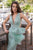 Cristallini - SKA 864 Bead-Ornate Bow Trimmed Mermaid Gown In Green
