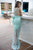 Cristallini - SKA 864 Bead-Ornate Bow Trimmed Mermaid Gown In Green