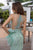 Cristallini - SKA 864 Bead-Ornate Bow Trimmed Mermaid Gown In Green