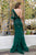 Cristallini - SKA 877 Asymmetrical Embroidered Mermaid Dress In Green