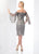 Mon Cheri - Social Occasions by Mon Cheri - Embroidered Lace Sheath Dress 218801 In Gray and Multi-Color