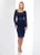 Social Occasions by Mon Cheri - 218813 Lace Long Sleeves Dress In Blue