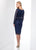 Social Occasions by Mon Cheri - 218813 Lace Long Sleeves Dress In Blue