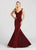 Ellie Wilde - EW118012 Interweaved Sleeveless Sweetheart Mermaid Gown In Red