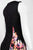 Spense - 14533 Sleeveless Print Paneled Skater Dress in Black and Multi-Color