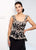 Ivonne D for Mon Cheri - 218D32W Embroided Lace Peplum Dress in Black and Brown