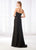 Cameron Blake - 218630 Sequined Sheath Dress With Chiffon Shrug in Black