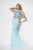 Studio 17 - 12564 Two Piece Beaded Trumpet Gown in Bright Aqua