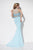 Studio 17 - 12564 Two Piece Beaded Trumpet Gown in Bright Aqua