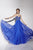 Studio 17 - 12569 Beaded Chiffon A-line Dress in Royal