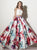 Studio 17 - 12632 Two-Piece Printed Mikado Ballgown in White and  Multi-Color