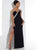 Studio 17 - Sultry Bejeweled Accent Sweetheart Sheath Gown 12485 In Black