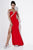 Studio 17 - Sultry Bejeweled Accent Sweetheart Sheath Gown 12485 In Red