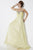 Studio 17 - Rhinestone Beaded Sweetheart Long Gown 12492 in Yellow