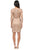 Sue Wong - N0507S Mini Dress In Taupe