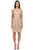 Sue Wong - N0507S Mini Dress In Taupe