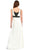 Sue Wong - Ruched Long Dress N5111 in White