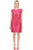 Sue Wong  - N5138 Cap Sleeve Soutache Embellished Sheath Dress in Pink