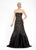 Sue Wong - N5360 Sweetheart Flutter Trumpet Gown in Black
