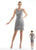 Sue Wong - N5408 Sleeveless Embroidered Mesh Dress in Gray