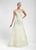 Sue Wong - Appliqued Fan Organza Gown R5130 in White