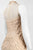 Sue Wong - N5110 High Illusion Bejeweled Sheath Dress In Champagne