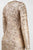 Sue Wong - Sequined Paisley Sheath Dress  N5115 in Neutral and Gold